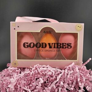 Muse Good Vibes Sponge Set - Pink and Yellow